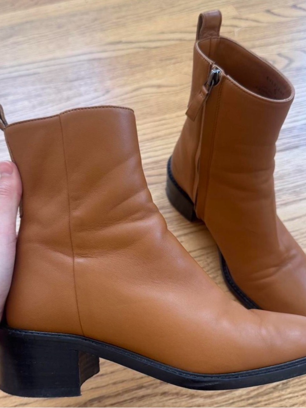 Everlane Italian Leather Ankle Booties
